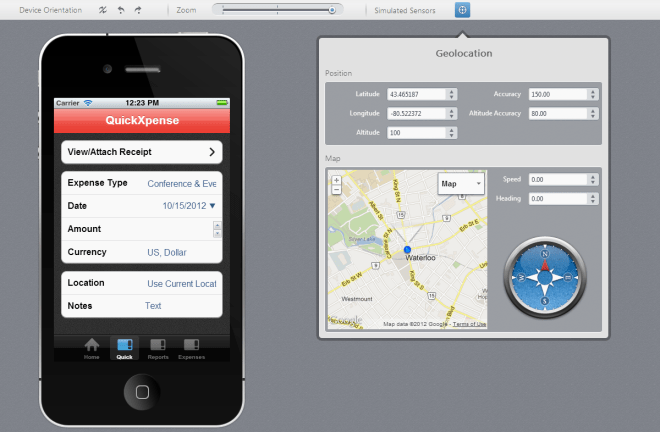 Icenium Mist Simulator - iPhone